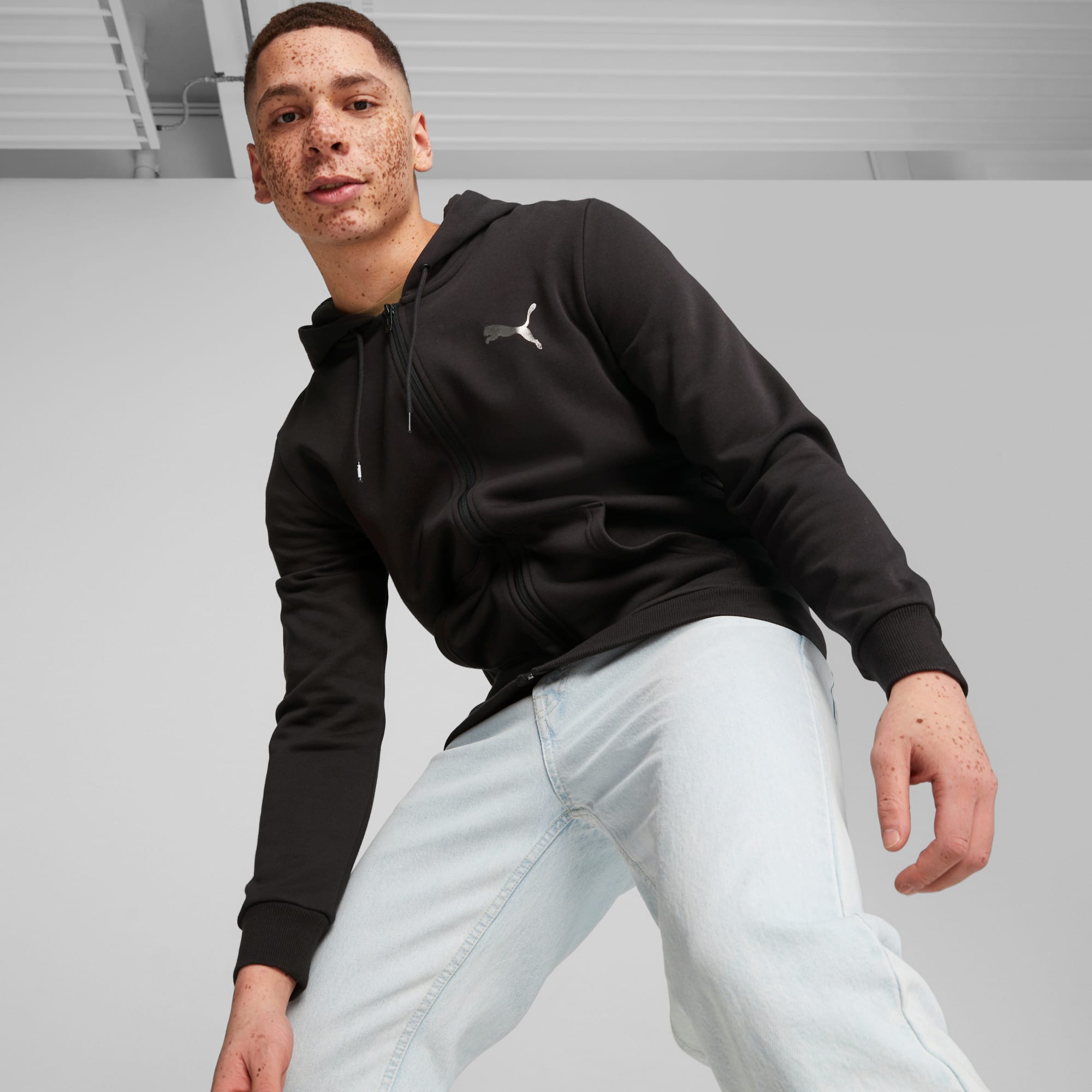 ESS+ Men's Full Zip Hoodie | PUMA